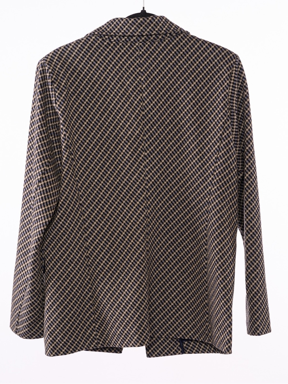 Liverpool Double-Breasted Plaid Blazer in Black and Tan - Picture 5 of 6